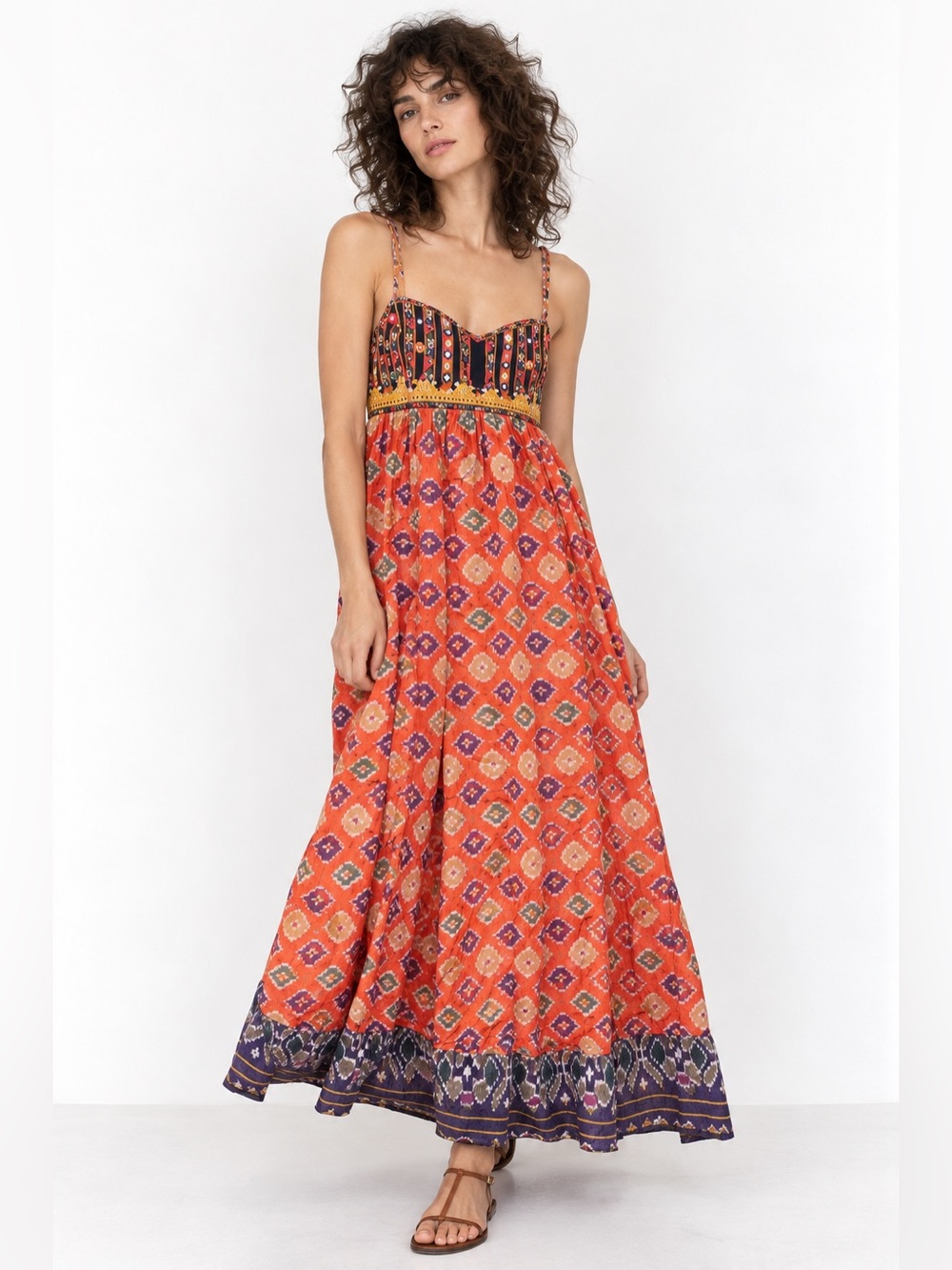 Denim & Supply Ralph Lauren Embroidered Boho Maxi Dress XL
